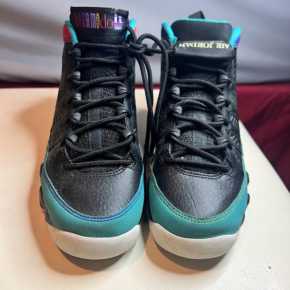 Retro Jordan 9 “Dream it do it” Size 5.5Y (7 womens) Great condition.